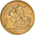 Moneda, Gran Bretaña, Edward VII, 1/2 Sovereign, 1910, MBC+, Oro, KM:804