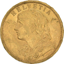 Moneta, Szwajcaria, 20 Francs, 1898, Bern, AU(55-58), Złoto, KM:35.1