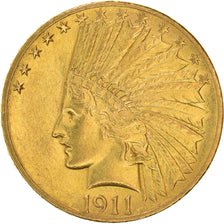 Moneda, Estados Unidos, Indian Head, $10, Eagle, 1911, Philadelphia, EBC, Oro