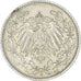 Moeda, ALEMANHA - IMPÉRIO, 1/2 Mark, 1915, Muldenhütten, AU(55-58), Prata