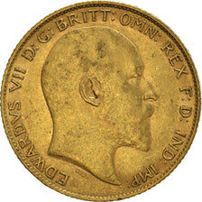 Munten, Groot Bretagne, Edward VII, 1/2 Sovereign, 1907, ZF+, Goud, KM:804