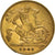 Moneda, Gran Bretaña, Edward VII, 1/2 Sovereign, 1908, MBC+, Oro, KM:804