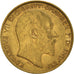 Münze, Großbritannien, Edward VII, 1/2 Sovereign, 1908, SS+, Gold, KM:804