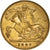 Moneda, Gran Bretaña, Edward VII, 1/2 Sovereign, 1909, MBC+, Oro, KM:804