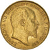 Monnaie, Grande-Bretagne, Edward VII, 1/2 Sovereign, 1910, TTB+, Or, KM:804