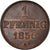 Moeda, Estados Alemães, HANNOVER, Georg V, Pfennig, 1856, AU(55-58), Cobre