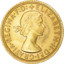 Münze, Großbritannien, Elizabeth II, Sovereign, 1966, VZ+, Gold, KM:908