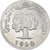 Moneda, Túnez, 2 Millim, 1960, SC, Aluminio, KM:281