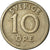 Moneda, Suecia, Gustaf V, 10 Öre, 1920, MBC, Níquel - bronce, KM:795