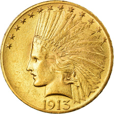 Monnaie, États-Unis, Indian Head, $10, Eagle, 1913, U.S. Mint, Philadelphie