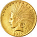 Monnaie, États-Unis, Indian Head, $10, Eagle, 1913, U.S. Mint, Philadelphie