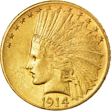 Monnaie, États-Unis, Indian Head, $10, Eagle, 1914, U.S. Mint, Philadelphie