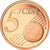 San Marino, 5 Euro Cent, 2009, Proof, MS(65-70), Aço Cromado a Cobre, KM:442