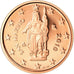 San Marino, 2 Euro Cent, 2010, Proof, MS(65-70), Aço Cromado a Cobre, KM:441