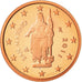 San Marino, 2 Euro Cent, 2011, Proof, FDC, Copper Plated Steel, KM:441