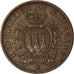 Coin, San Marino, 10 Centesimi, 1935, Rome, EF(40-45), Bronze, KM:13