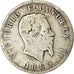 Monnaie, Italie, Vittorio Emanuele II, Lira, 1863, Milan, B+, Argent, KM:5a.1