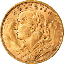 Munten, Zwitserland, 20 Francs, 1947, Bern, UNC-, Goud, KM:35.2