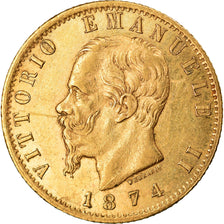 Moneda, Italia, Vittorio Emanuele II, 20 Lire, 1874, Rome, EBC, Oro, KM:10.2