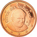 PAŃSTWO WATYKAŃSKIE, Euro Cent, 2008, Rome, BU, MS(65-70), Miedź platerowana