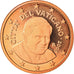 CIDADE DO VATICANO, 5 Euro Cent, 2008, BU, MS(65-70), Aço Cromado a Cobre