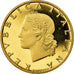 Moneta, Włochy, 20 Lire, 1987, Rome, Proof, MS(65-70), Aluminium-Brąz, KM:97.2