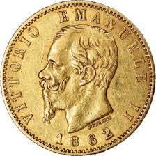 Monnaie, Italie, Vittorio Emanuele II, 20 Lire, 1862, Torino, TTB+, Or, KM:10.1