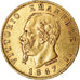 Moneda, Italia, Vittorio Emanuele II, 20 Lire, 1867, Torino, EBC, Oro, KM:10.1