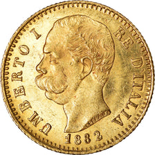 Munten, Italië, Umberto I, 20 Lire, 1882, Rome, PR+, Goud, KM:21