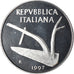 Moeda, Itália, 10 Lire, 1997, Rome, Proof, MS(65-70), Alumínio, KM:93