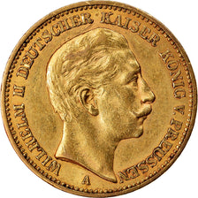 Moneta, Landy niemieckie, PRUSSIA, Wilhelm II, 20 Mark, 1898, Berlin, AU(55-58)