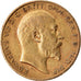 Moneta, Gran Bretagna, Edward VII, 1/2 Sovereign, 1906, MB+, Oro, KM:804