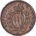 Coin, San Marino, 10 Centesimi, 1936, Rome, EF(40-45), Bronze, KM:13