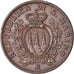 Coin, San Marino, 10 Centesimi, 1938, Rome, AU(50-53), Bronze, KM:13