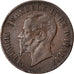 Moneda, Italia, Vittorio Emanuele II, 2 Centesimi, 1867, Milan, MBC, Cobre