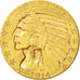 Stati Uniti, Indian Head, $5, Half Eagle, 1914, U.S. Mint, San Francisco, BB+...