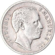 Coin, Italy, Vittorio Emanuele III, Lira, 1901, Rome, VF(20-25), Silver, KM:32