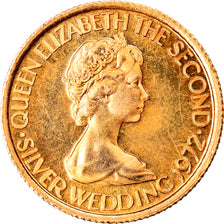 Coin, Jersey, Elizabeth II, 5 Pounds, 1972, MS(65-70), Gold, KM:39