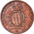 Coin, San Marino, 10 Centesimi, 1935, Rome, EF(40-45), Bronze, KM:13