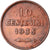 Coin, San Marino, 10 Centesimi, 1935, Rome, EF(40-45), Bronze, KM:13