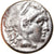 Moneda, Alexander III, Tetradrachm, Seleucid countermark, BC+, Plata