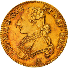 Moeda, França, Louis XVI, Double louis d'or au buste habillé, 2 Louis D'or