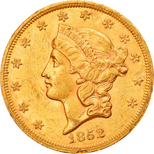 Monnaie, États-Unis, Liberty Head, $20, Double Eagle, 1852, Philadelphie, TTB