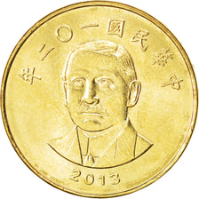 Münze, China, 50 Yuan, 2013, UNZ, Aluminium-Bronze, KM:New