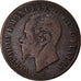 Moeda, Itália, Vittorio Emanuele II, 2 Centesimi, 1861, Milan, VF(20-25)