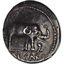 Moeda, Julius Caesar, Denarius, AU(55-58), Prata, Crawford:443/1