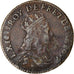 Coin, France, Louis XIV, Liard de France, 1657, Lusignan, VF(30-35), Copper