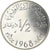 TUNISIA, 1/2 Dinar, 1968, Paris, KM #E32, MS(63), Nickel, 11.95