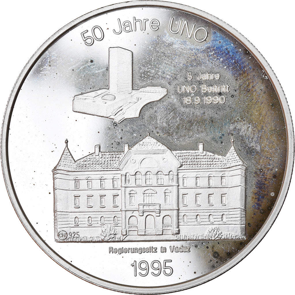 Coin Liechtenstein 20 ECU 1995 MS(6062) Silver