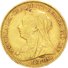 Gran Bretagna, Victoria, 1/2 Sovereign, 1897, BB, Oro, KM:784